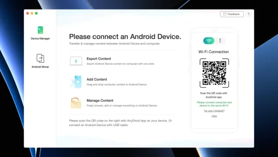AnyDroid - Dashboard Snapshot - Secure Web Apps