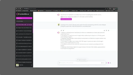 ContentBot - Dashboard Snapshot - Discover Web Apps