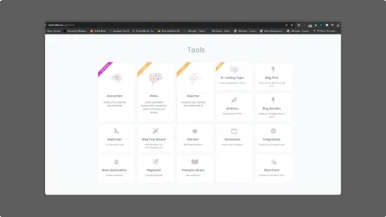 ContentBot - LTD Dashboard Overview - AI Assistant Web Apps