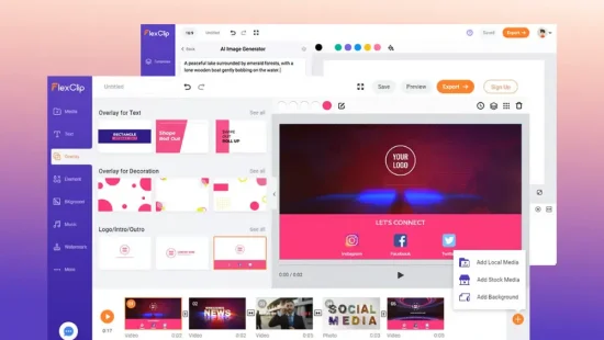 FlexClip - LTD Deals - Audio & Video Web Apps