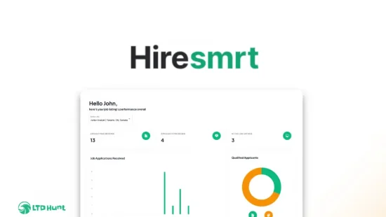 HireSmrt - LTD Dashboard Overview - Team Building & Recruiting Web Apps