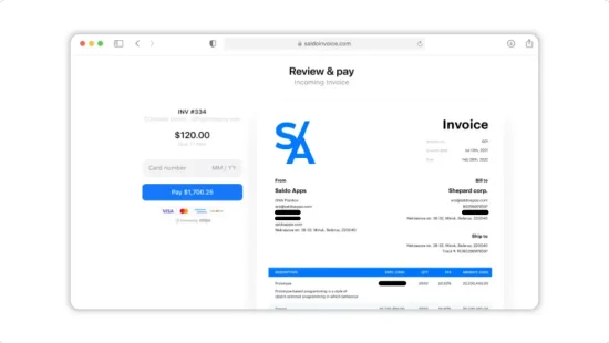 Invoice Maker - LTD Dashboard Overview - Finance Management Web Apps