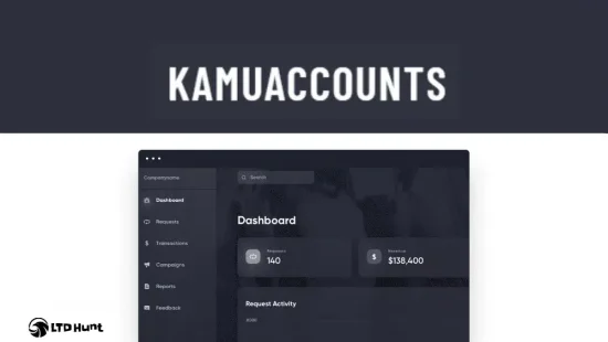 KamuAccounts - LTD Dashboard Overview - Finance Management Web Apps