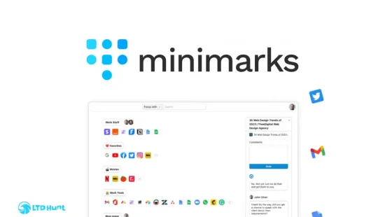 Minimarks - LTD Dashboard Overview - Discover Web Apps