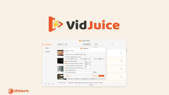 VidJuice - LTD Dashboard Overview - Audio & Video Web Apps