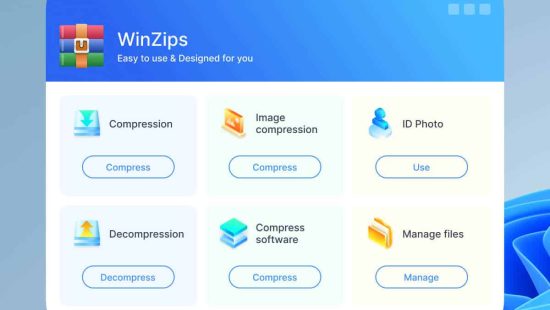 WinZips - LTD Tool Dashboard - Backup & Recovery Windows Apps